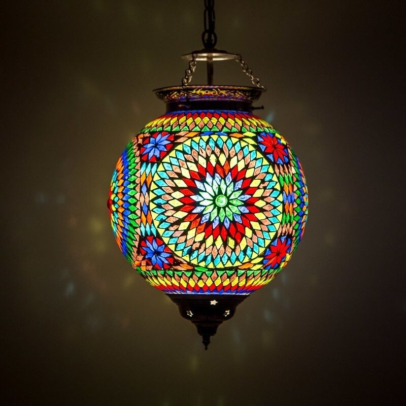 Lámpara colgante multicolor oriental, Aziza