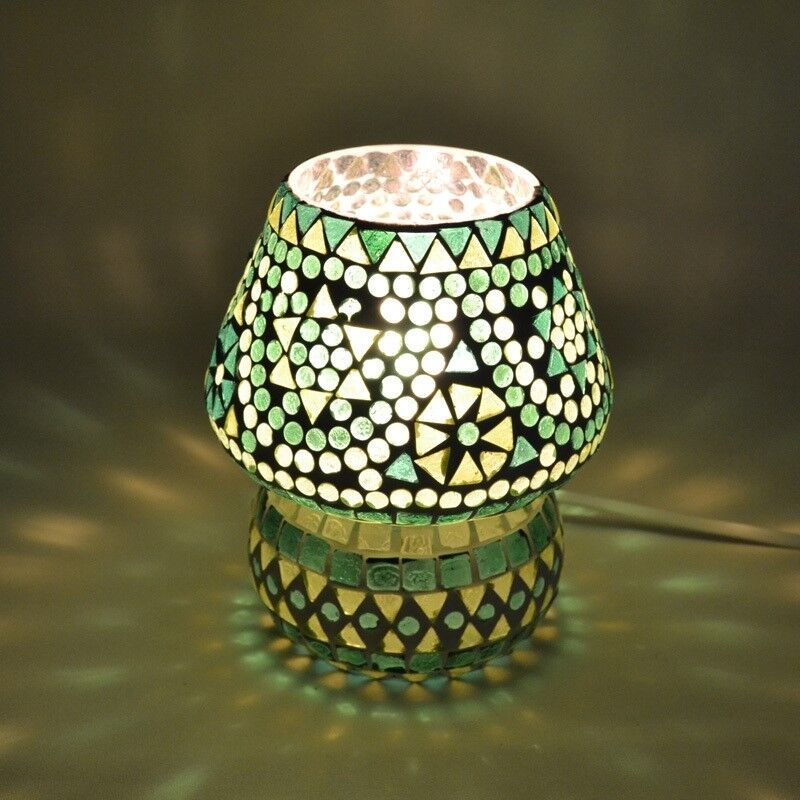 Lámpara de mesa verde oriental, Rachel