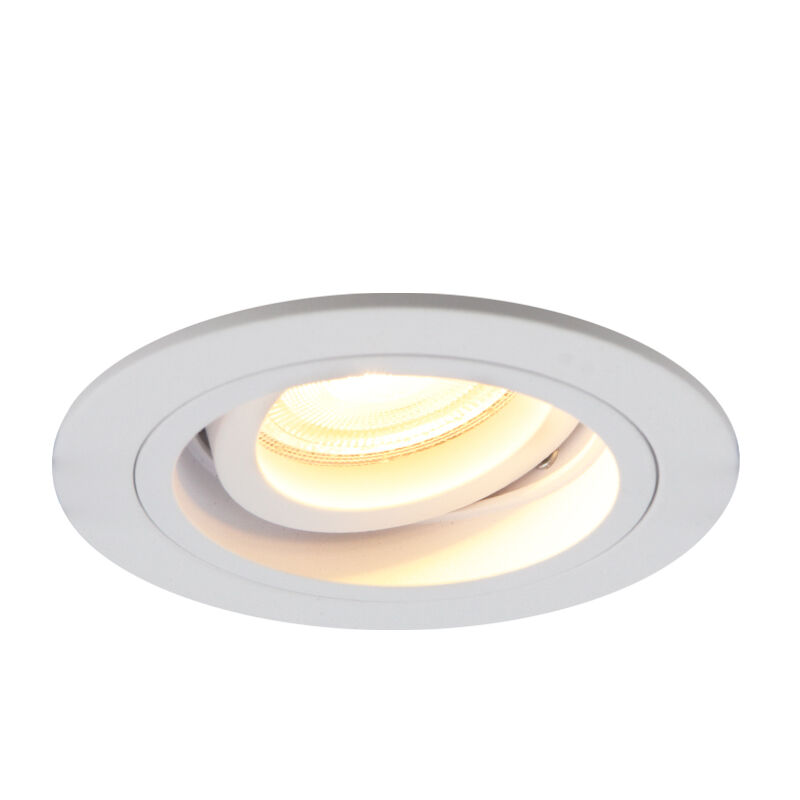 Foco empotrable blanco moderno, Bredal