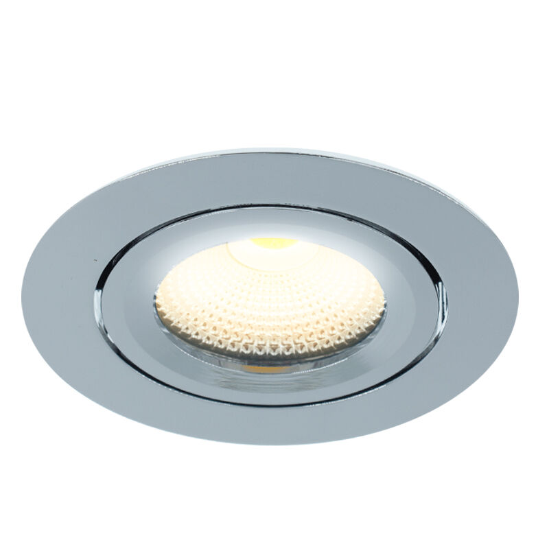 Foco empotrable cromado con 12V transformador, Wimke, 5W, 2700K LED, IP44