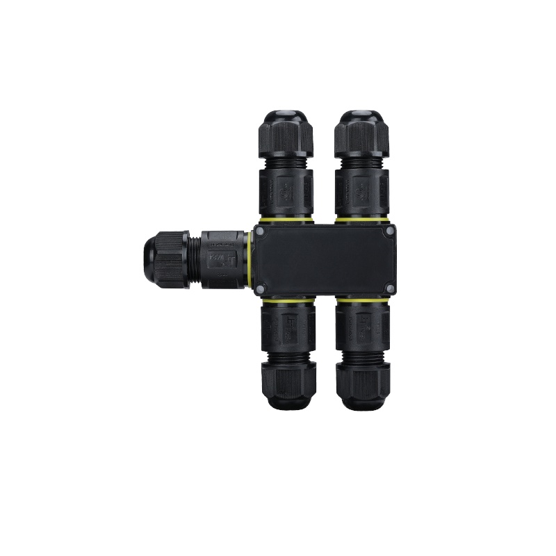 Conector de 3 pines y 5 vías, IP68