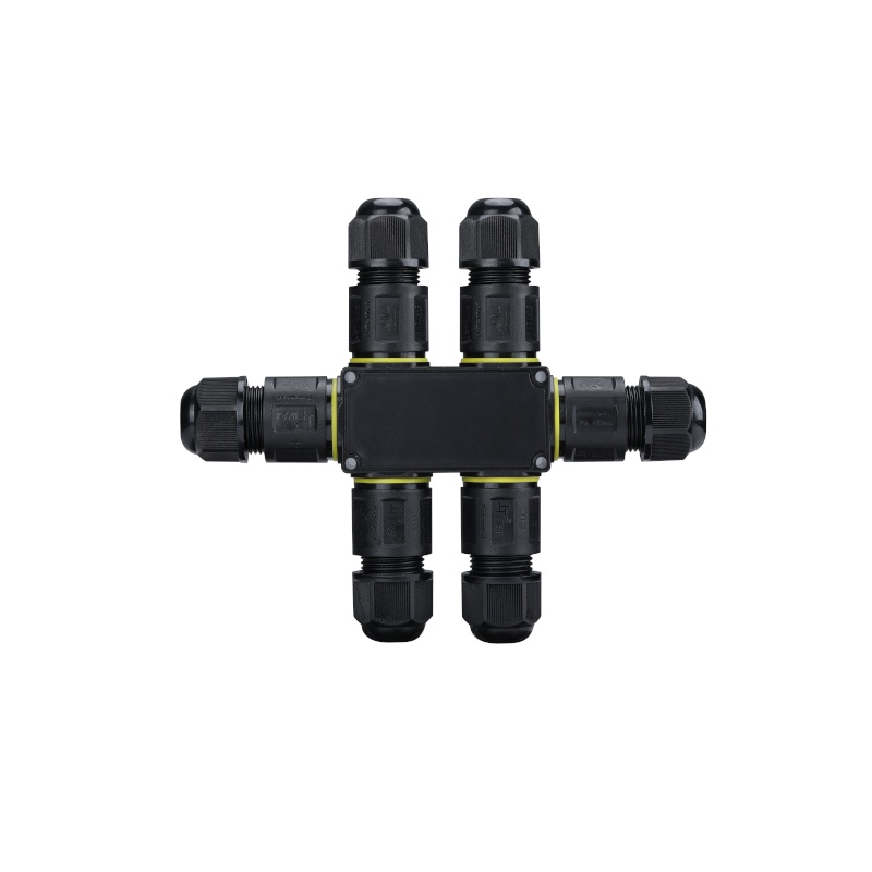 Conector de 3 pines y 6 vías, IP68