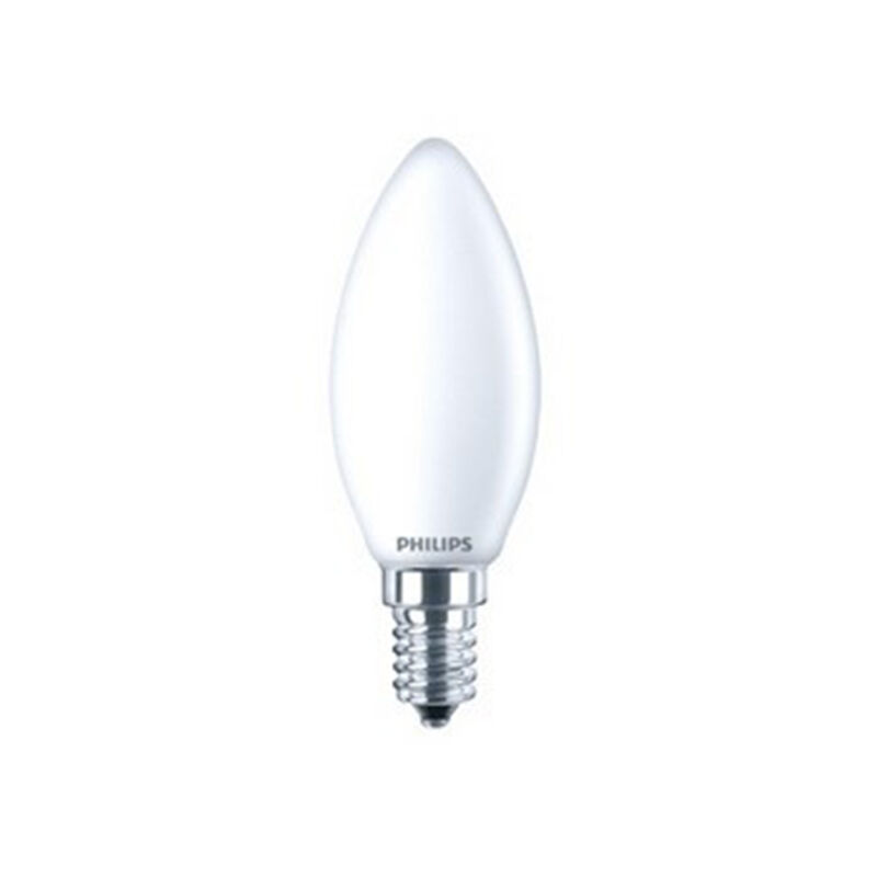 Philips E14 (pequeño) casquillo bombilla de vela LED Roderick, 4,3w 2700K (blanco muy cálido)