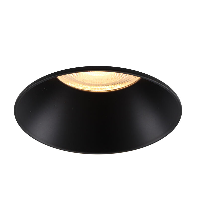 Foco empotrable trimless negro de aluminio, Sanaz
