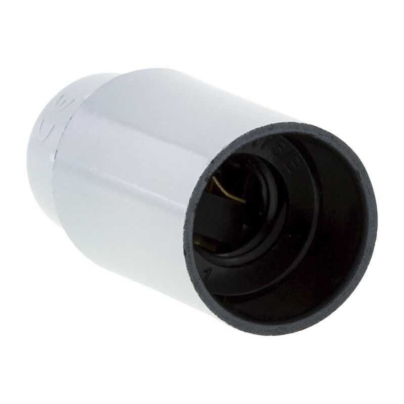 Casquillo E14 Liso, Blanco