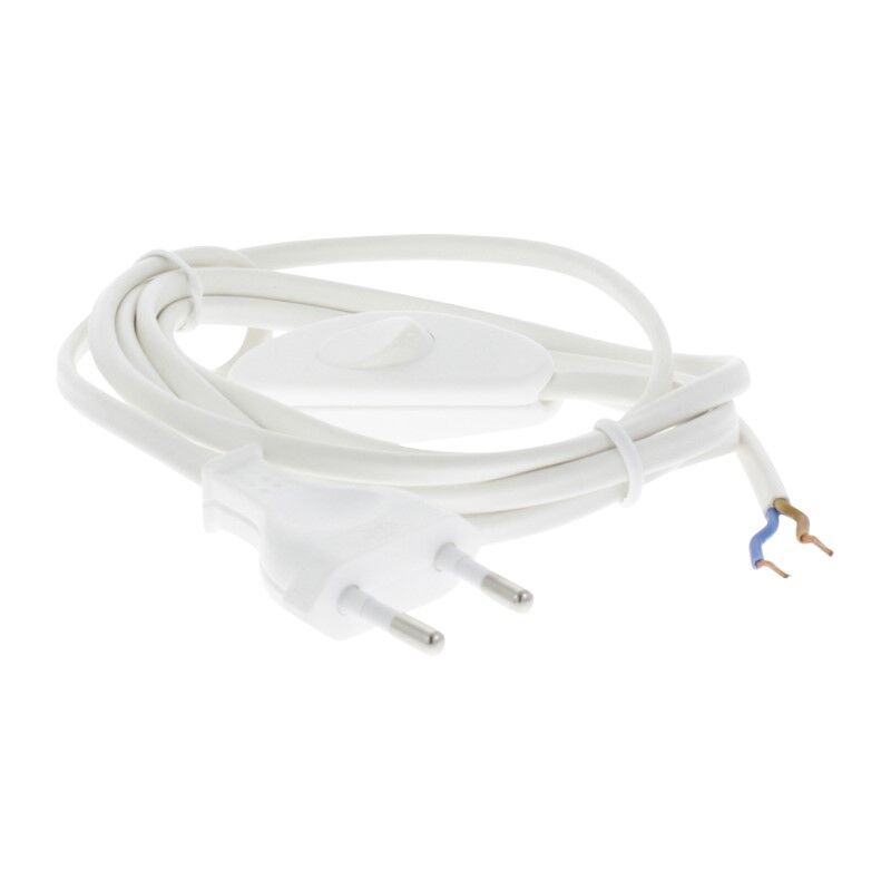 Cable de conexión Q-Link max 1200w 2 x 0,75 mm 18 m blanco con interruptor