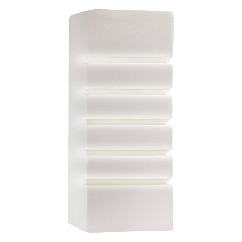 Aplique up down de vidrio blanco, Lysan