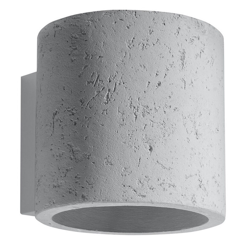 Aplique up down de cemento gris, Amely