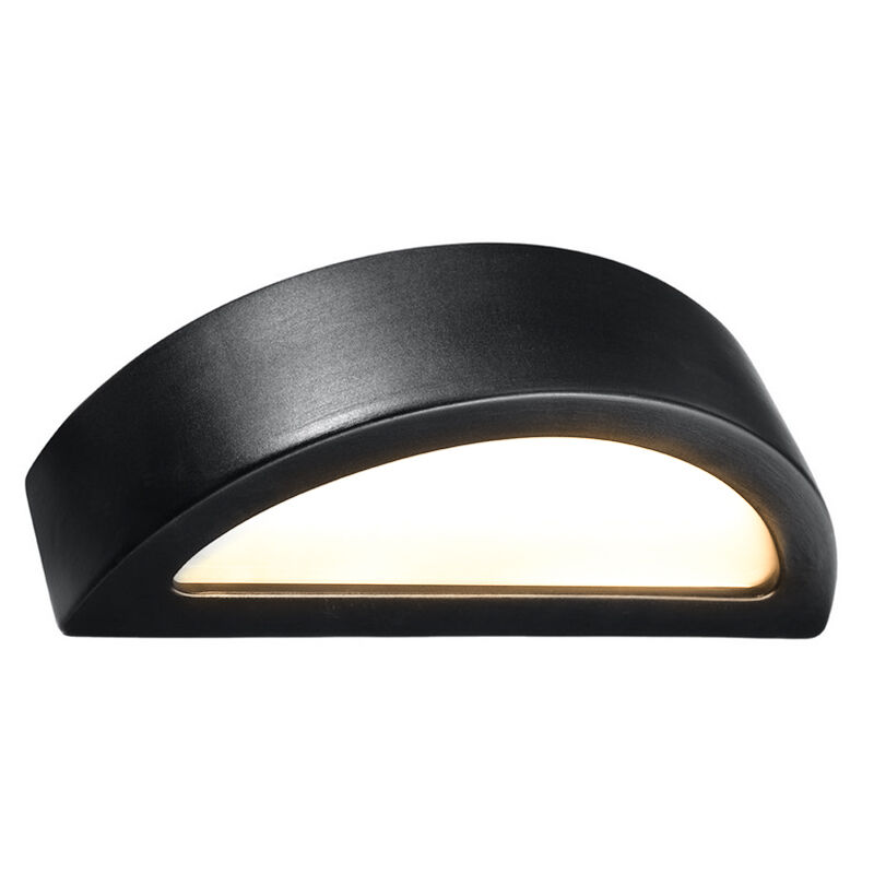 Aplique up down de vidrio negro, Fadila