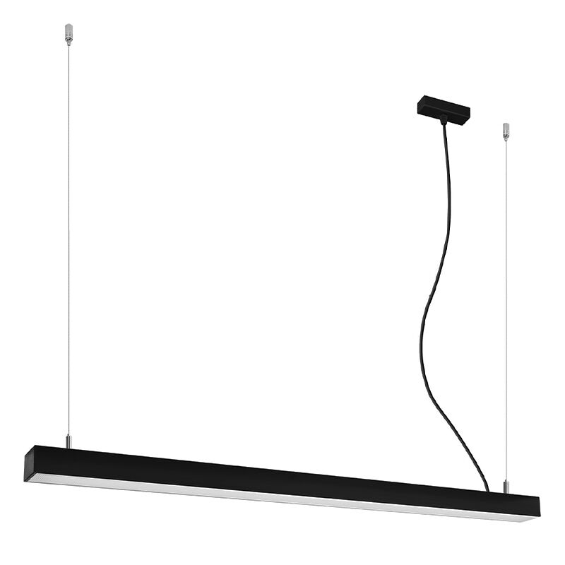 Lámpara colgante de aluminio negra, Mascha, 38W, 3000K LED
