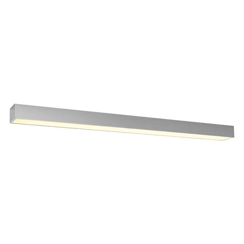 Lámpara de techo de aluminio gris, Mascha, 38W, 3000K LED