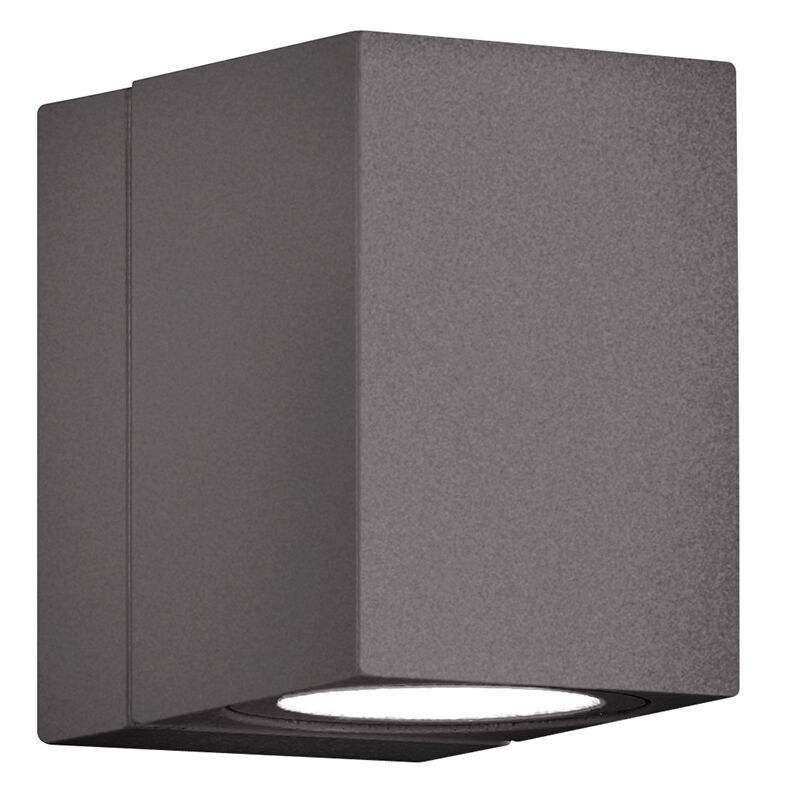Lámpara exterior de aluminio antracita, Brixham, 3W, 3000K LED, IP54