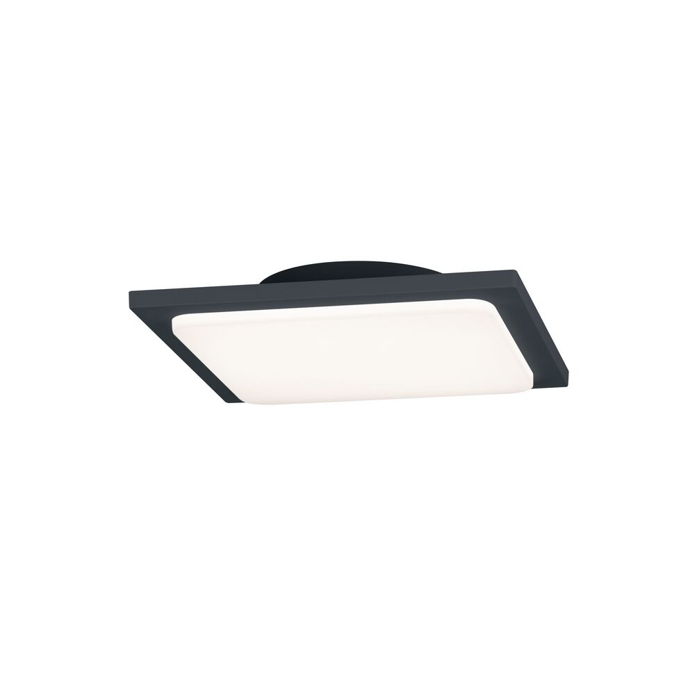 Lámpara exterior de aluminio antracita, Elonzo, 18W, 3000K LED, IP54