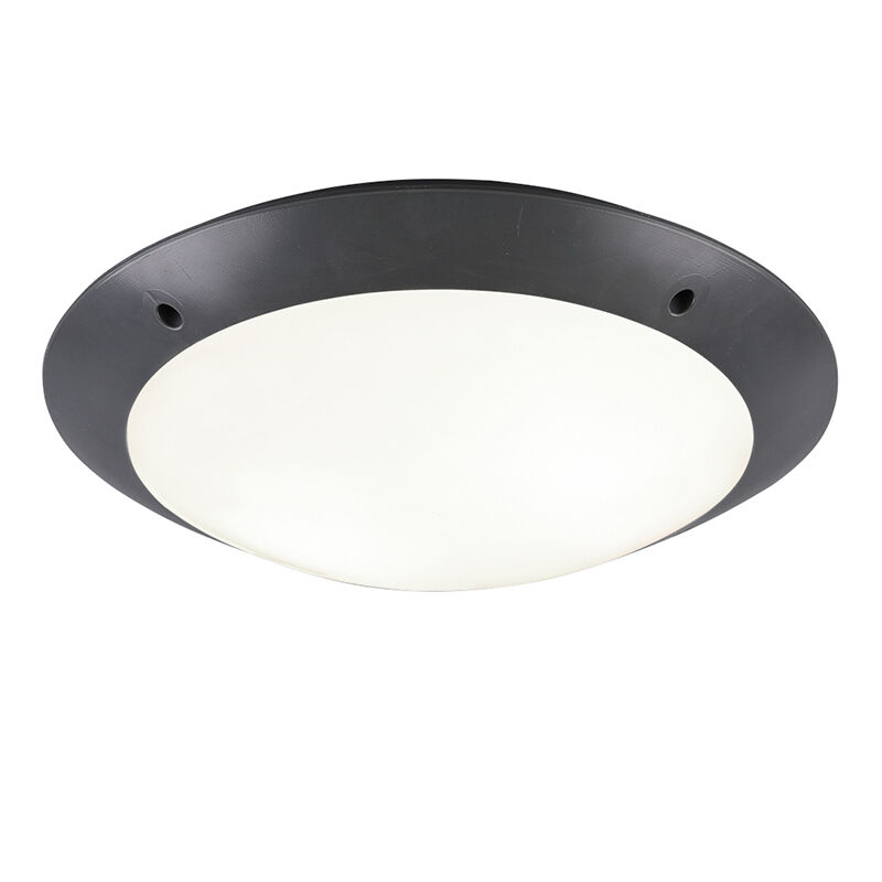 Plafón de techo moderno antracita, Gandrup, IP54