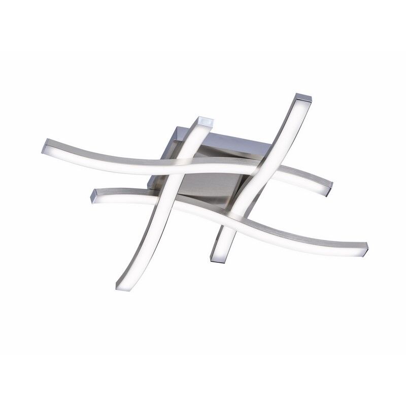 Plafón de techo diseño níquel, Go, 5W, 3000K LED