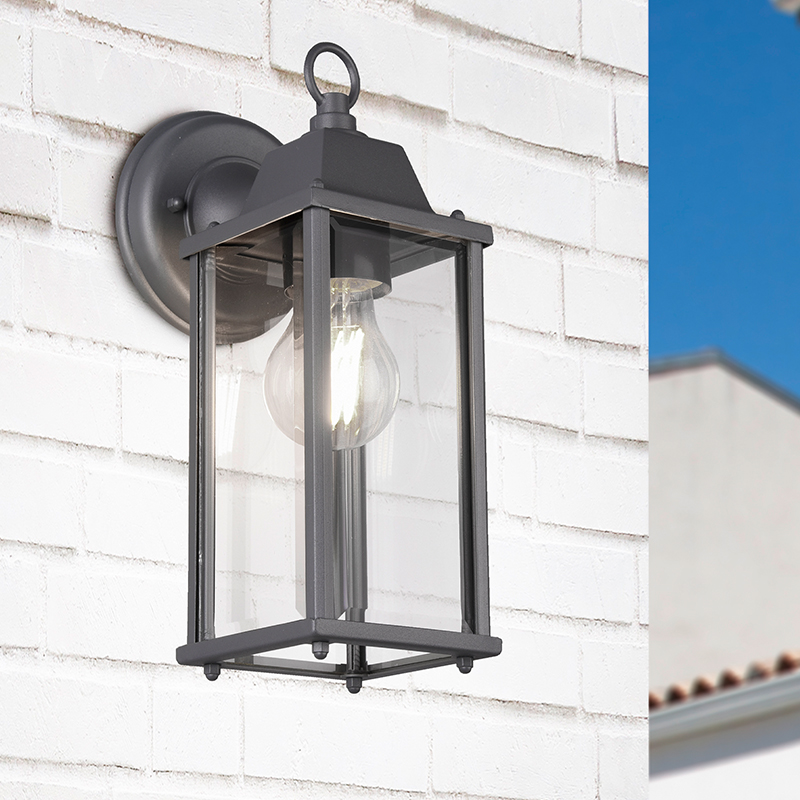 Lámpara exterior industrial antracita, Celeste, IP23