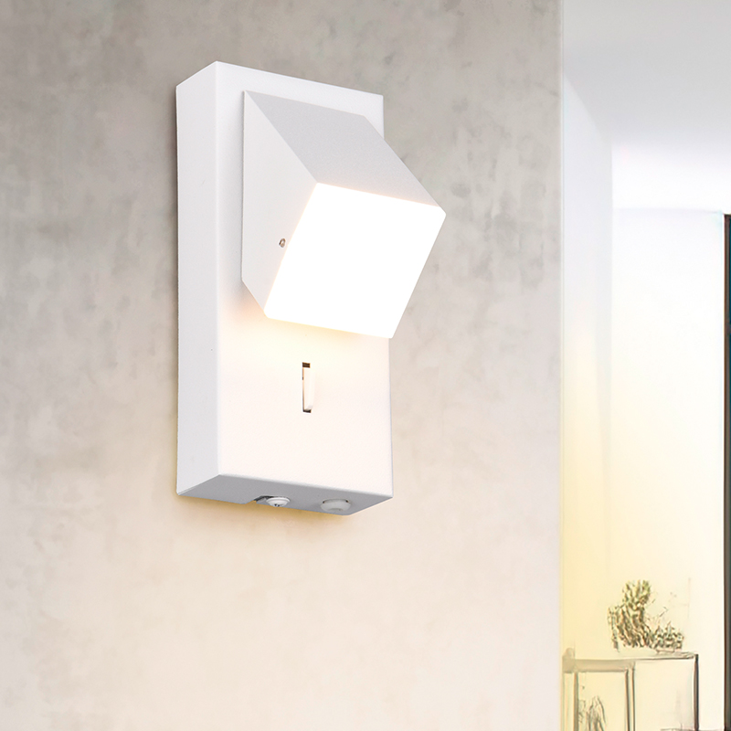 Aplique moderno blanco, Lok, 3W, 3000K LED