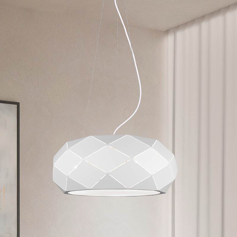 Lámpara colgante moderna blanca, Soloro
