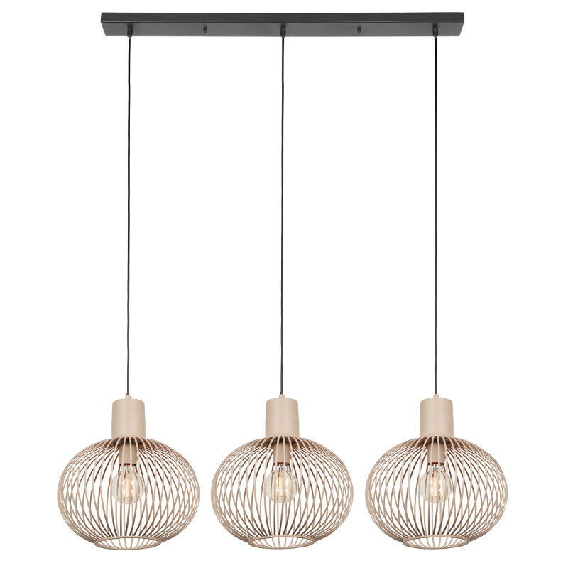 Lámpara colgante industrial beige, Gjalt