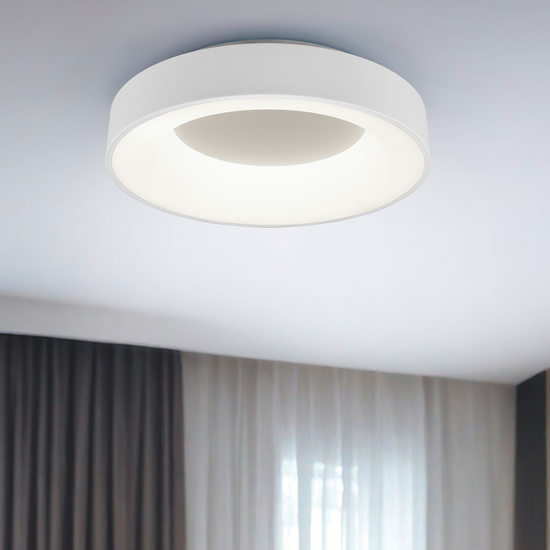 Plafón de techo moderno blanco, Jered, 27W, 4000K LED