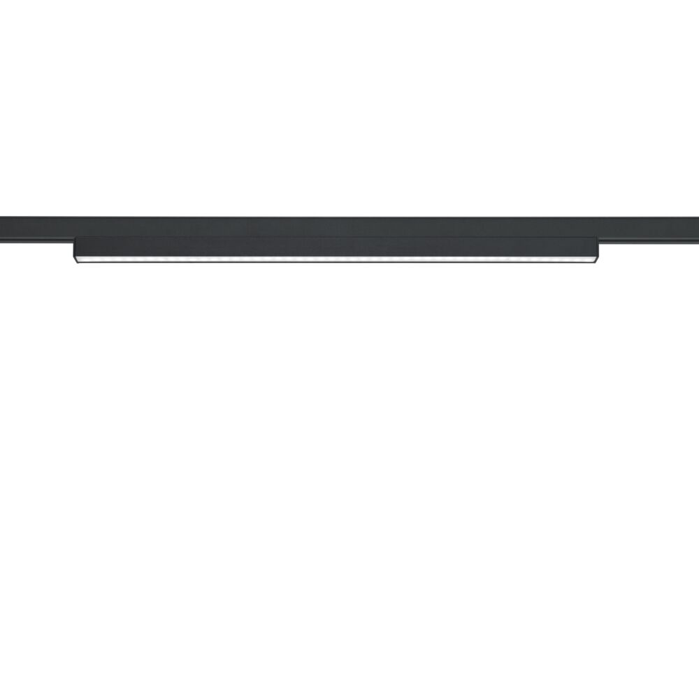 Lámpara de pinza negra Chloe para illuminación de riel difasico