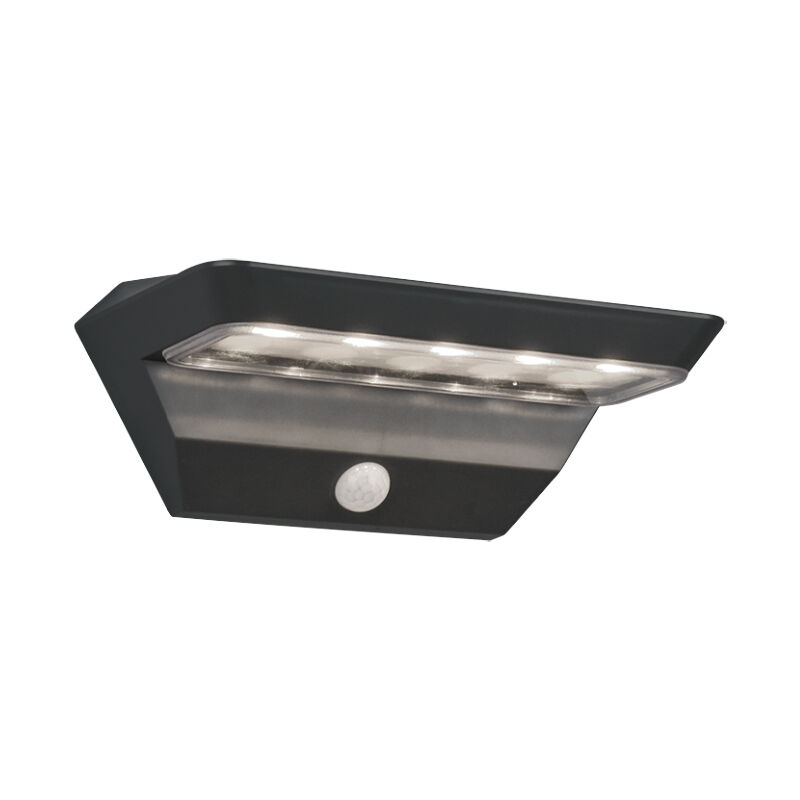 Aplique exterior con sensor de movimiento moderno antracita, Sunniva, 5W, 3000K LED, IP44