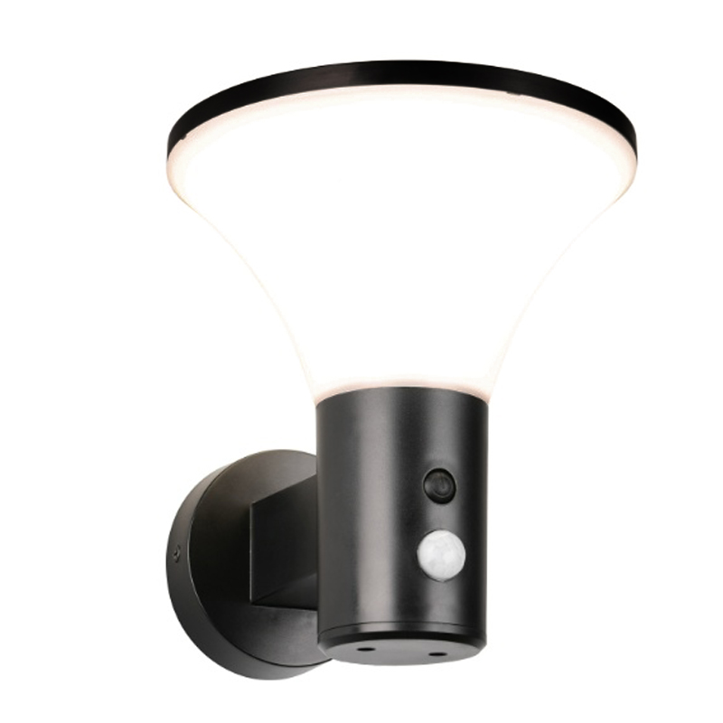 Aplique solar exterior moderno negro, Nebahat, 3W, 4000K LED, IP44