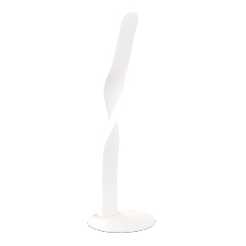 Lámpara de mesa diseño blanca, Quirinus, 10W, 4000K LED, con interruptor