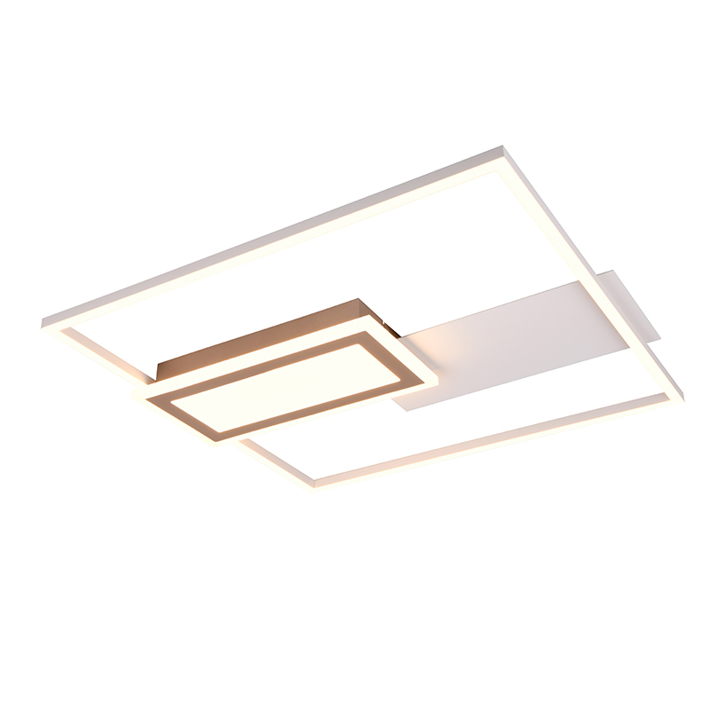 Plafón de techo diseño gris, Shun, 32W, ajustable entre luz blanco cálido y frío LED