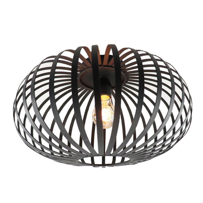 Plafón de techo negro industrial, Lieve