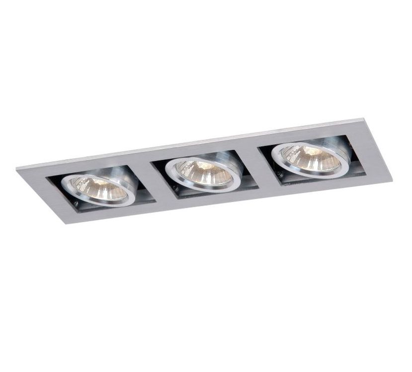 Foco empotrable cromado de aluminio, Chimney