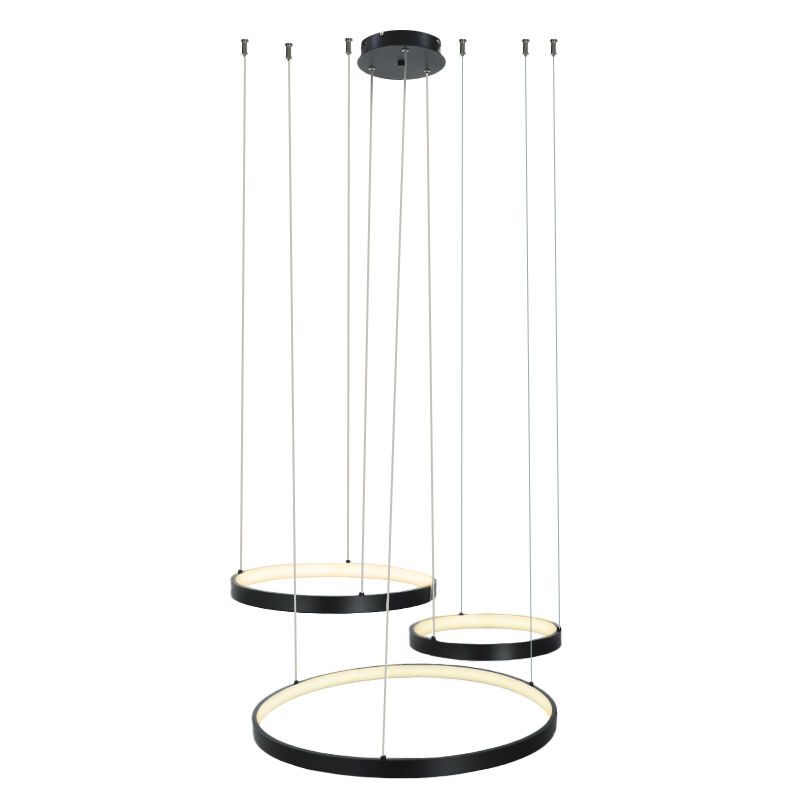 Lámpara colgante negra diseño, Giorgio, 60W, 2700K LED Lámpara colgante negra diseño, Giorgio, 60W, 2700K LED