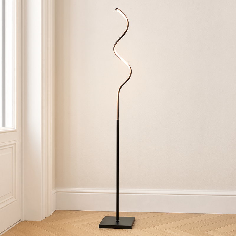 Lámpara de pie negra diseño, Giorgio, 11W, 3000K LED