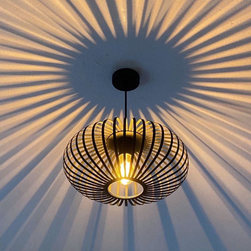 Lámpara colgante negra industrial, Lieve Lámpara colgante negra industrial, Lieve