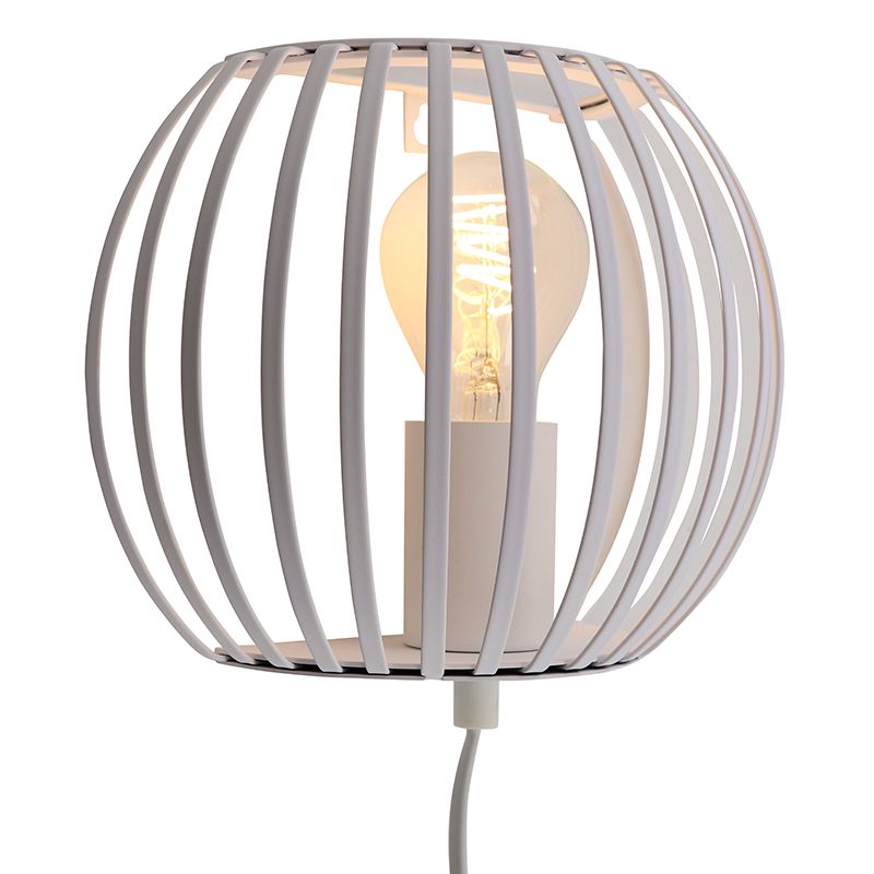 Aplique blanco industrial, Lieve, con interruptor Aplique blanco industrial, Lieve, con interruptor