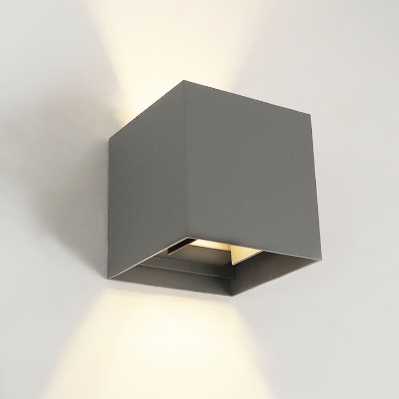Aplique up down gris moderno, Dion, 6W, 3000K LED, IP65