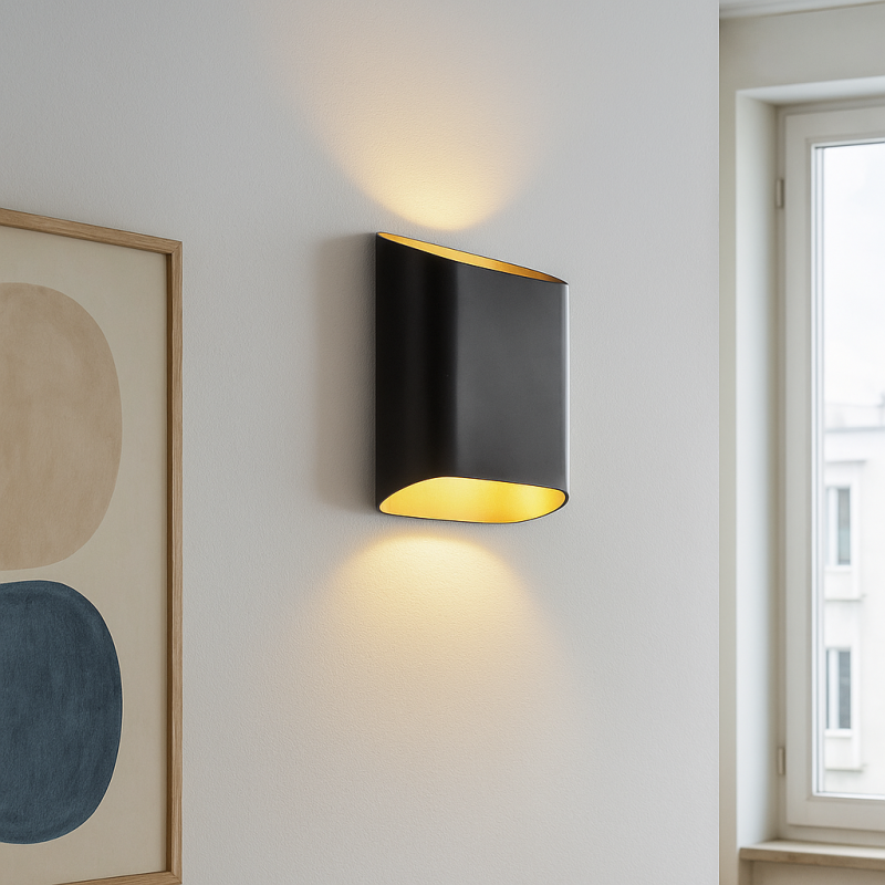 Aplique up down negro moderno, Bouke