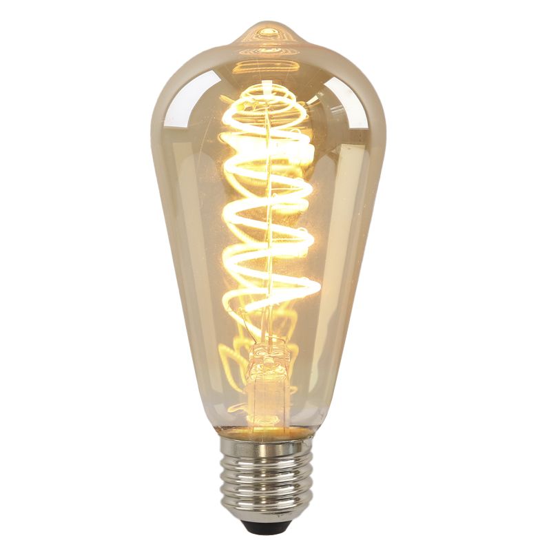 Olucia bombilla LED Edison E27 regulable Tuelo, ámbar, 4W, 2200K