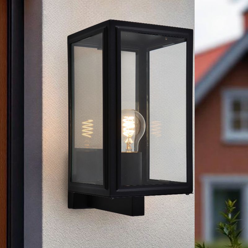 Lámpara exterior negra moderna, Sidney, IP44