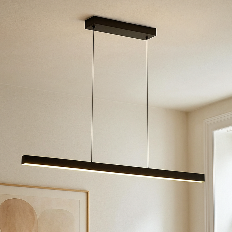 Lámpara colgante negra moderna, Iwan, 18W, 3000K LED