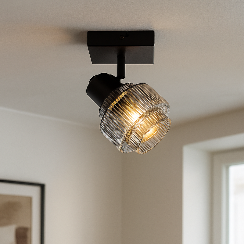 Foco de techo gris retro, Paris Foco de techo gris retro, Paris