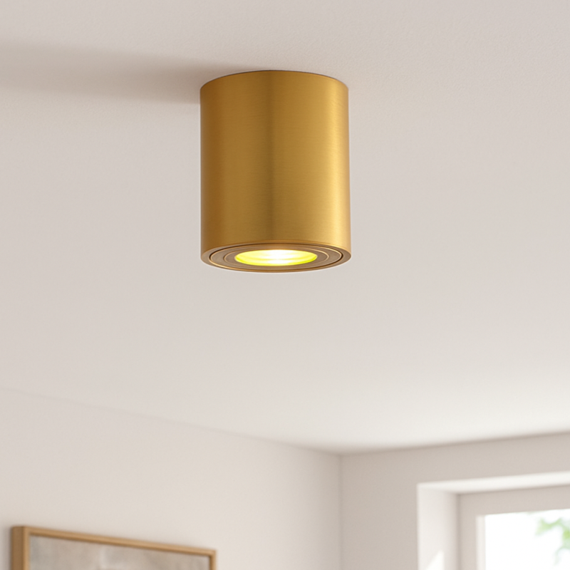 Aplique de techo latón de metal, Alion, IP44 Aplique de techo latón de metal, Alion, IP44