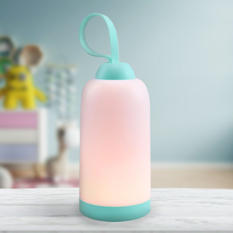 Luz nocturna infantil azul de plástico, Esper, 3W, 3000K LED, regulable en 3 pasos