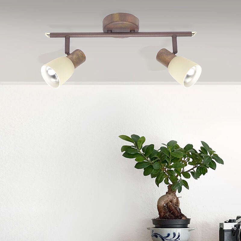 Foco de techo cobre de metal, Alaya Foco de techo cobre de metal, Alaya