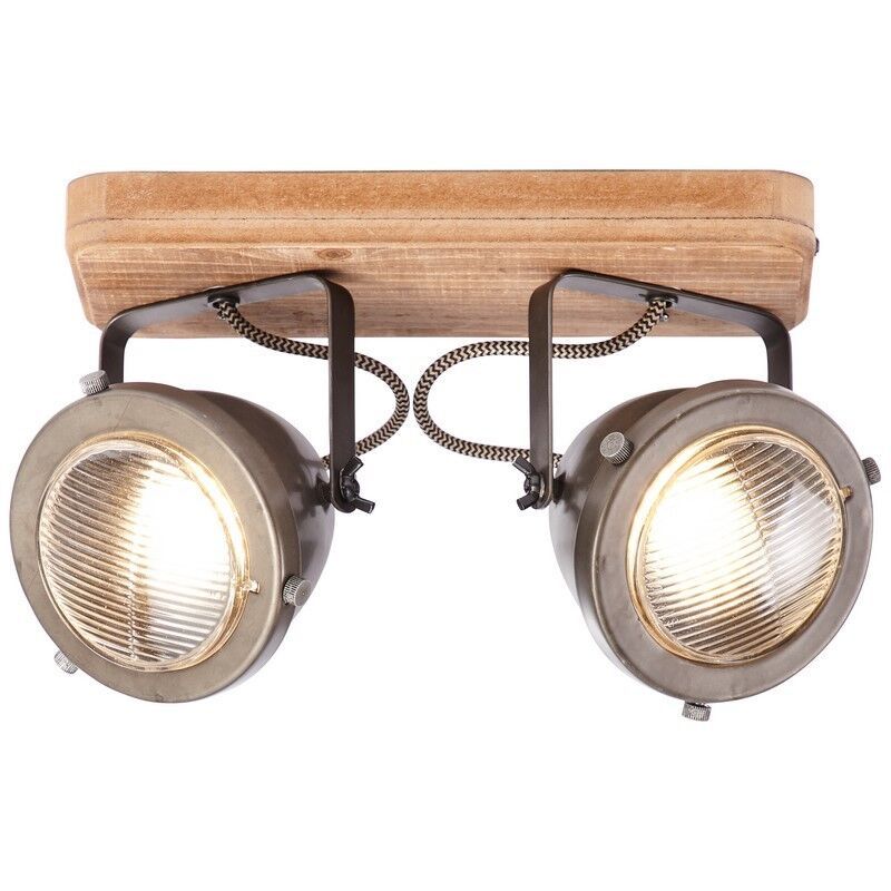 Lámpara de techo de madera marrón, Elena Lámpara de techo de madera marrón, Elena