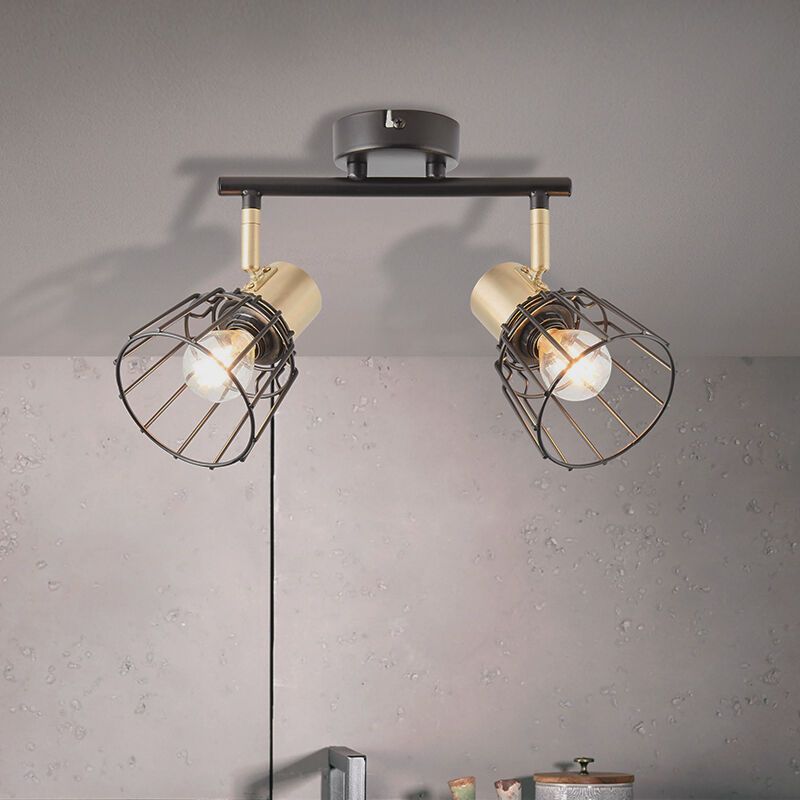 Foco de techo latón retro, Luitzen Foco de techo latón retro, Luitzen