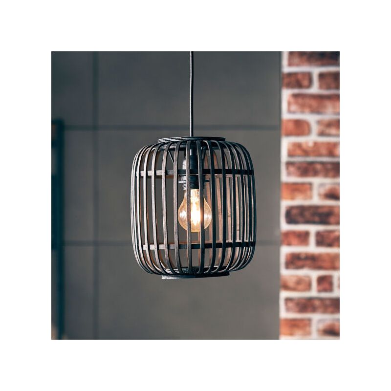 Lámpara colgante de madera negra, Brain