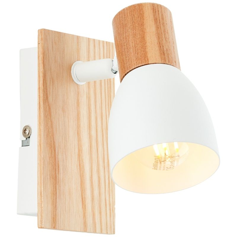 Foco de pared blanco rústico, Tyrone Foco de pared blanco rústico, Tyrone