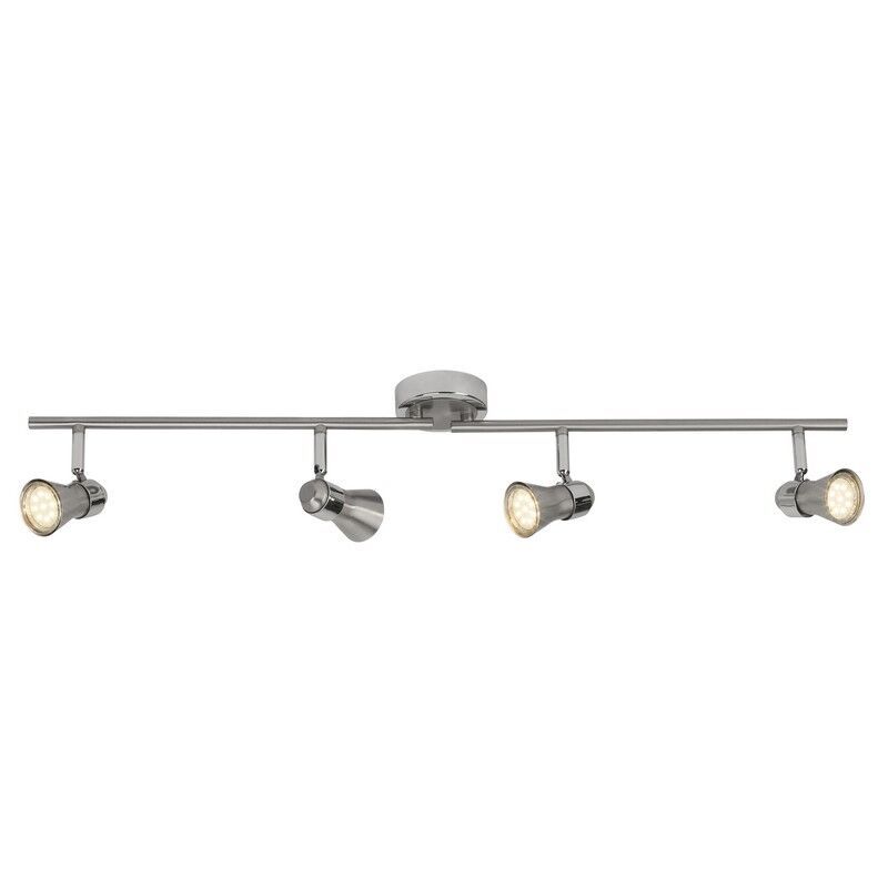 Foco de techo cromado de metal, Roel, 7W, 3000K LED Foco de techo cromado de metal, Roel, 7W, 3000K LED