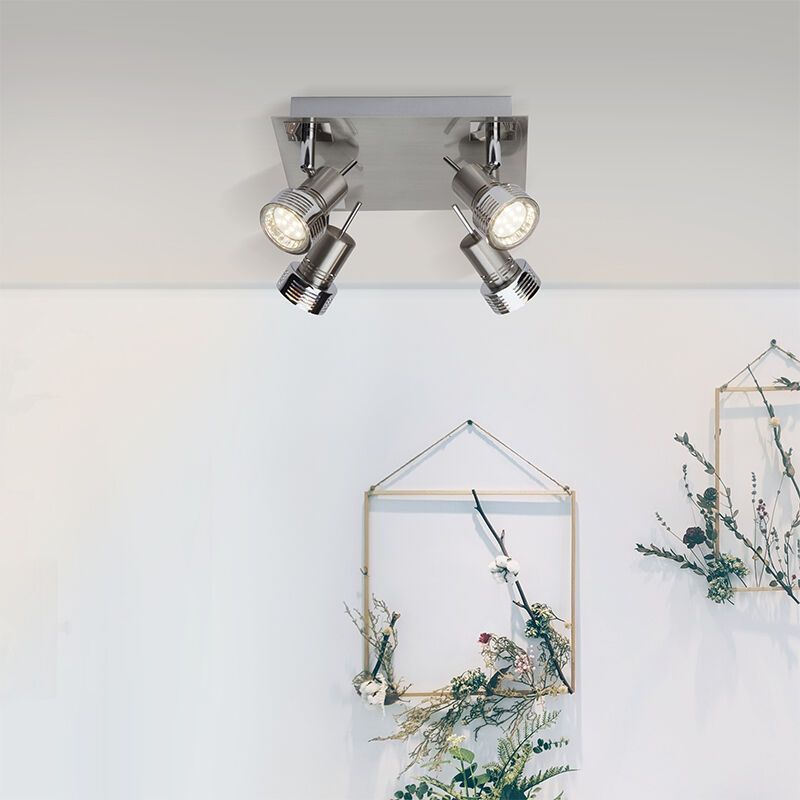 Foco de techo cromado moderno, Haven